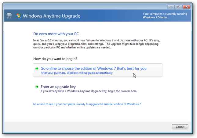 Upgrade Windows 7 To Pro